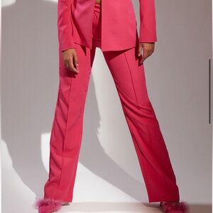 Bubblegum Pink Wide Leg High Waist Pants - PrettyLittleThing - brand new!